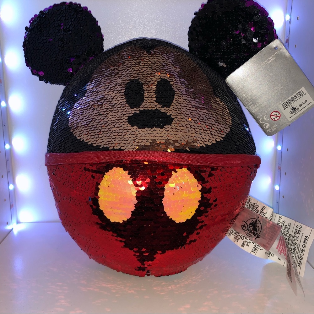 Disney Parks Mickey Mouse Sequin Plush